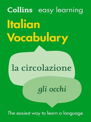 cover image of Easy Learning Italian Vocabulary